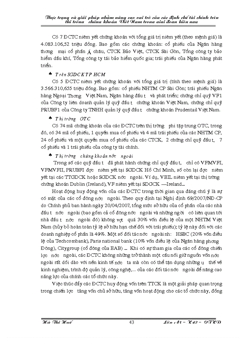 image for page Thực trạng và và giải pháp nhằm nâng cao vai trò của các định chế tài chính trên thị trường chứng khoán Việt Nam trong giai đoạn hiện nay