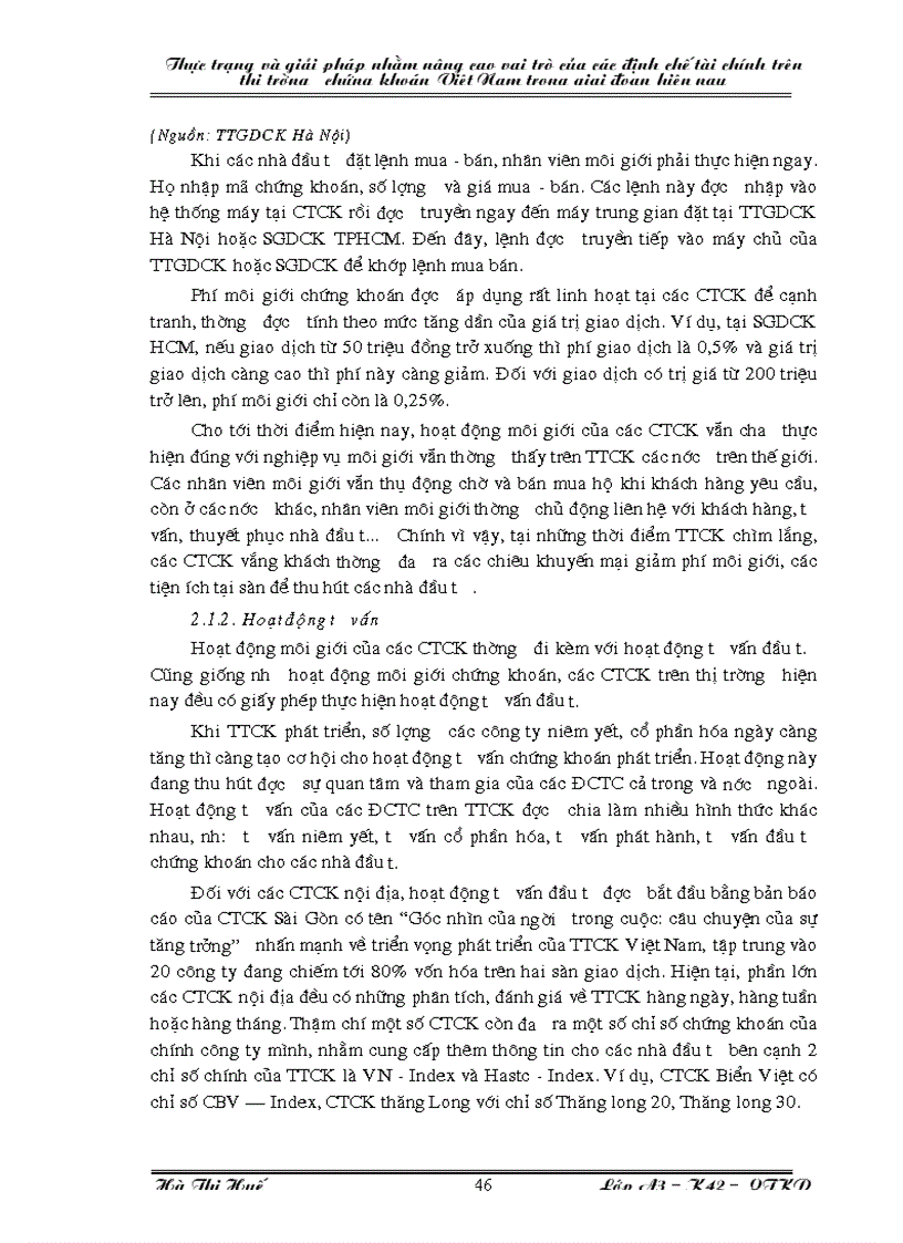 image for page Thực trạng và và giải pháp nhằm nâng cao vai trò của các định chế tài chính trên thị trường chứng khoán Việt Nam trong giai đoạn hiện nay