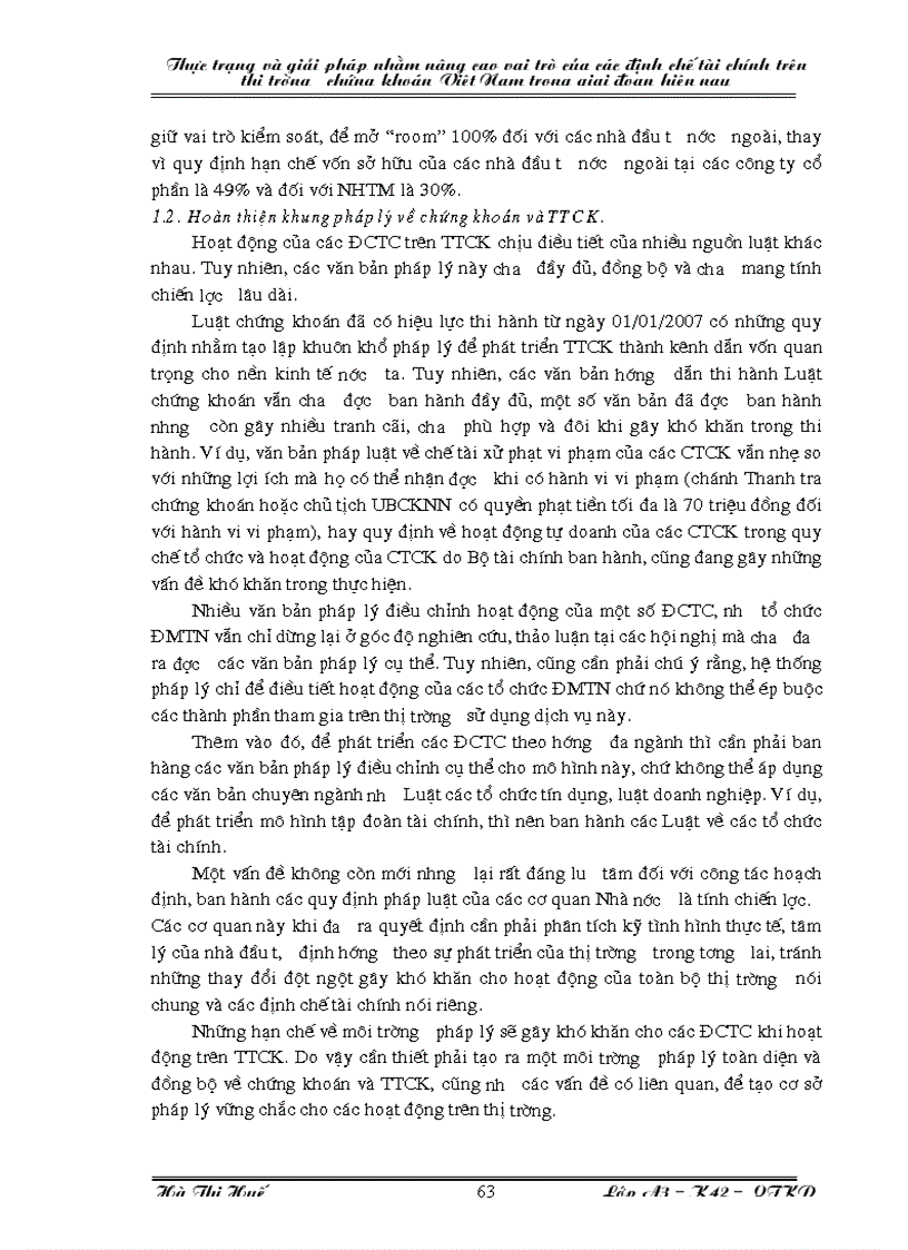image for page Thực trạng và và giải pháp nhằm nâng cao vai trò của các định chế tài chính trên thị trường chứng khoán Việt Nam trong giai đoạn hiện nay