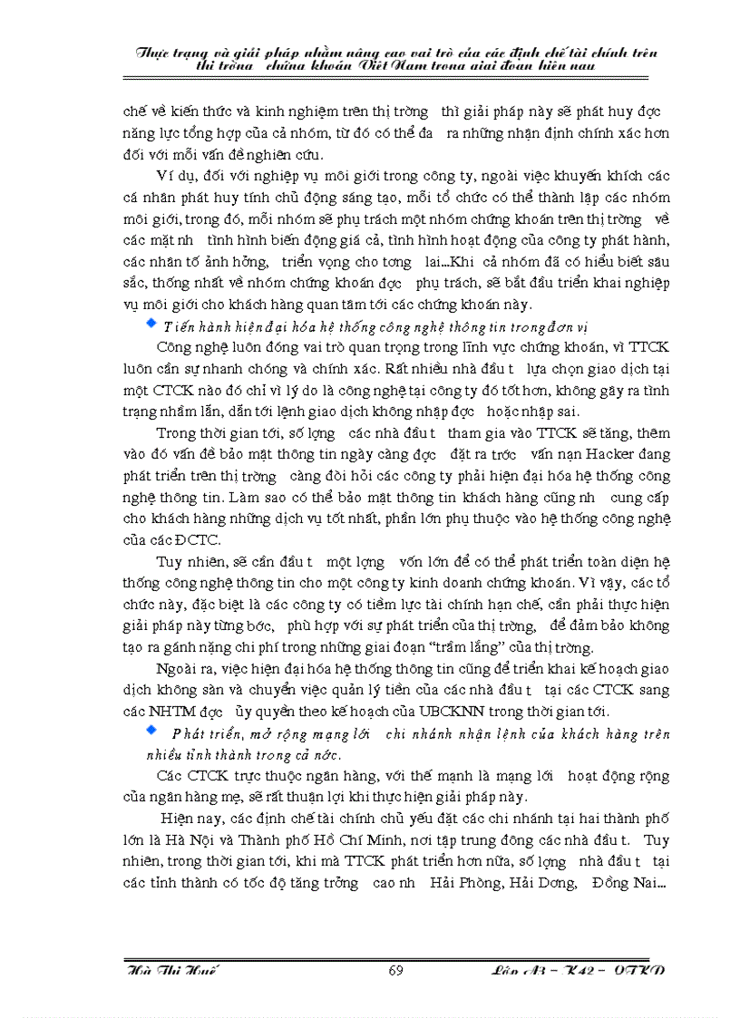 image for page Thực trạng và và giải pháp nhằm nâng cao vai trò của các định chế tài chính trên thị trường chứng khoán Việt Nam trong giai đoạn hiện nay