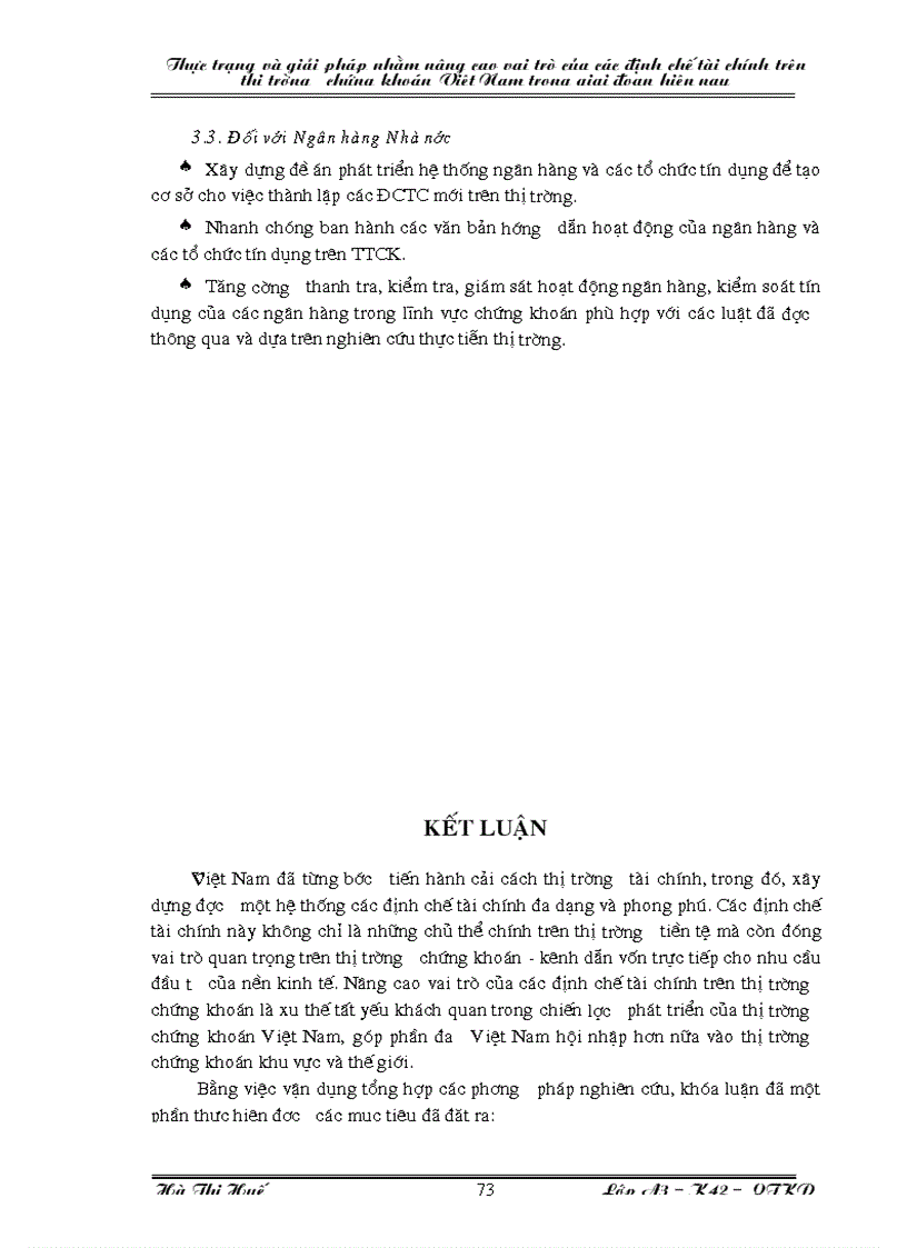 image for page Thực trạng và và giải pháp nhằm nâng cao vai trò của các định chế tài chính trên thị trường chứng khoán Việt Nam trong giai đoạn hiện nay