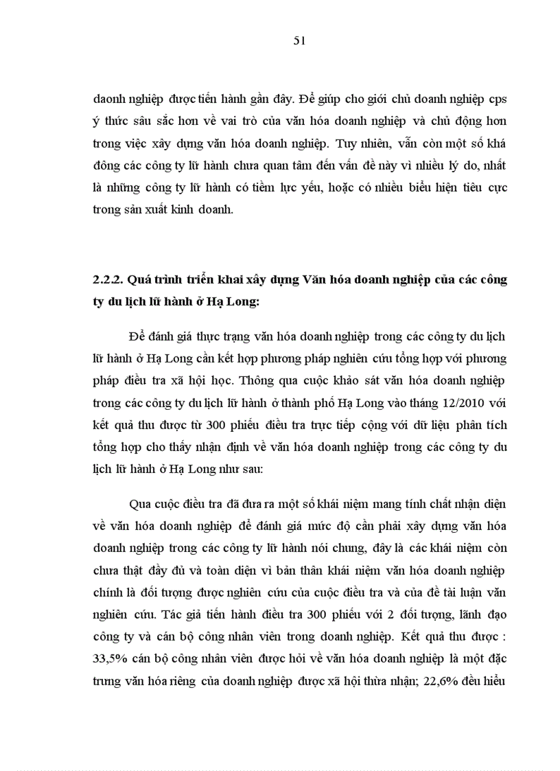 image for page Văn hóa doanh nghiệp trong các công ty du lịch lữ hành ở Hạ Long