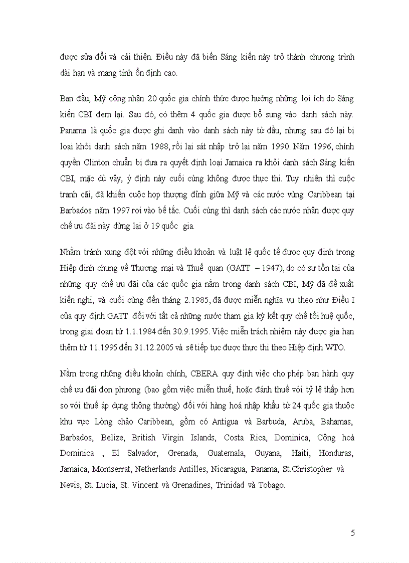 image for page Sự hợp tác và Sáng kiến Khu vực lòng chảo Carribean CBI