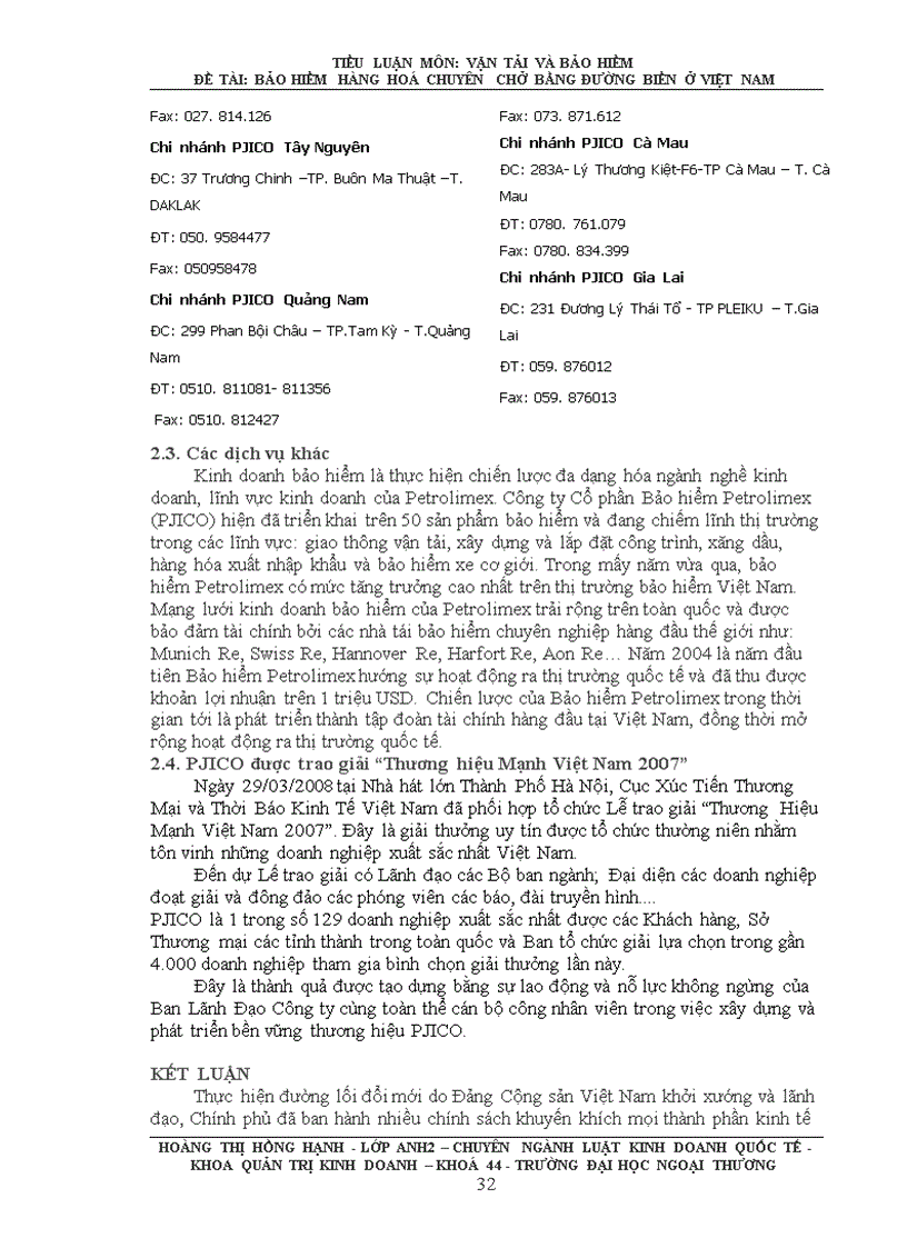 image for page Bảo hiểm hàng hóa chuyên chở bằng đường biển ở Việt Nam