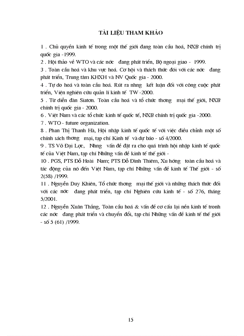 image for page Những nguyên tắc cơ bản của hệ thống thương mại của WTO và những thách thức đối với Việt Nam