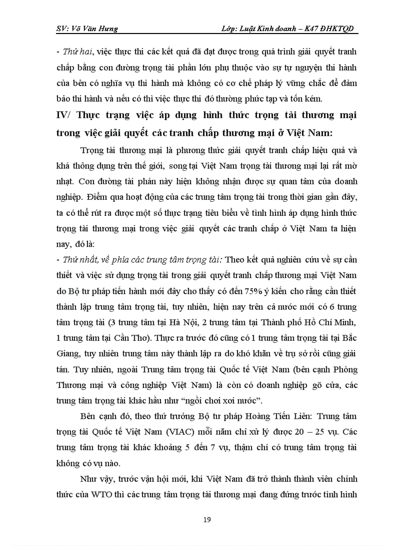 image for page Thực trạng việc áp dụng hình thức trọng tài thương mại trong việc giải quyết các tranh chấp thương mại ở Việt Nam