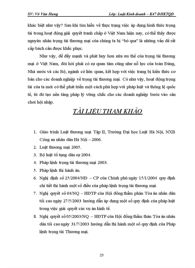 image for page Thực trạng việc áp dụng hình thức trọng tài thương mại trong việc giải quyết các tranh chấp thương mại ở Việt Nam