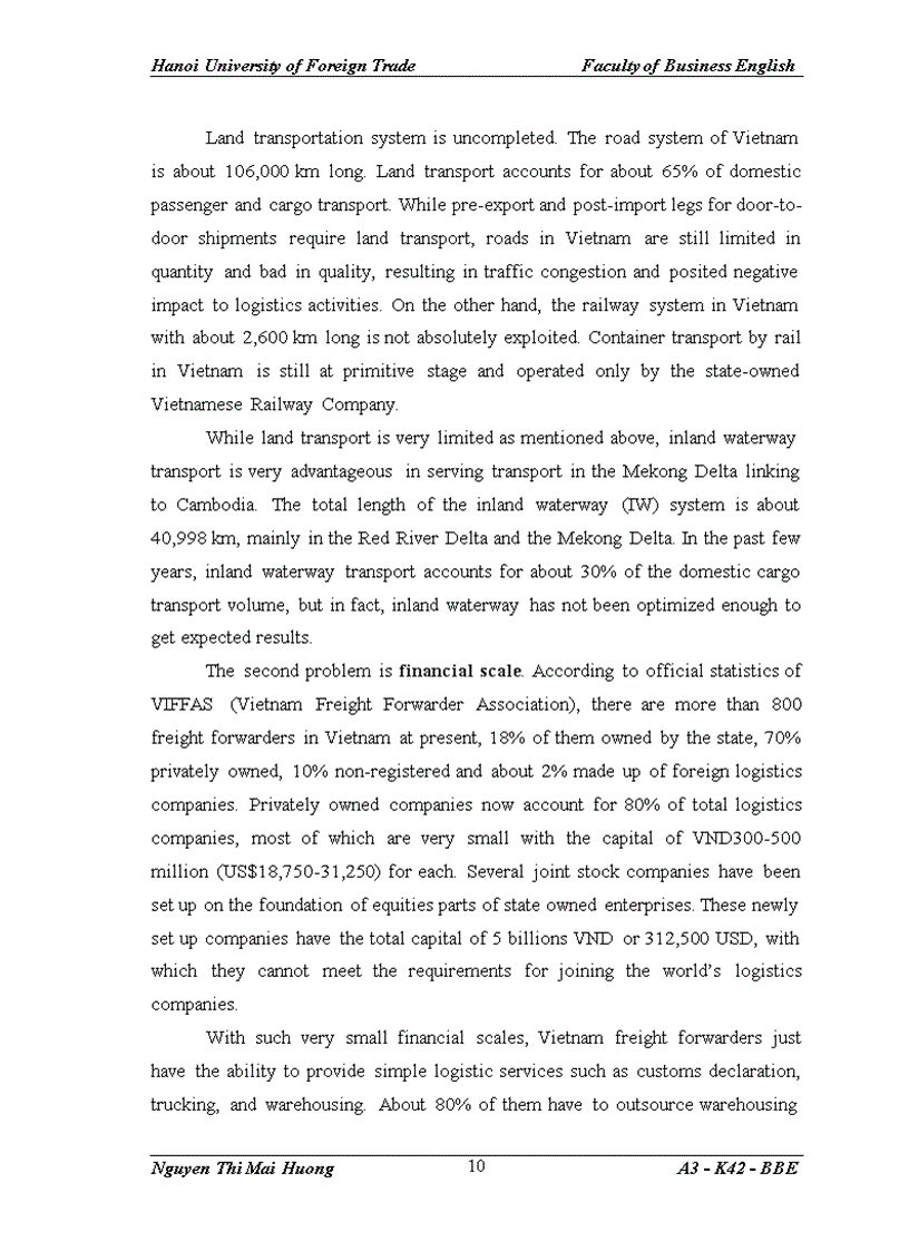 image for page Facts of Vietnam Freight forwarding industry and the role of Vietnam Freight Forwarders Association VIFFAS to the industry in international economic integration process 1