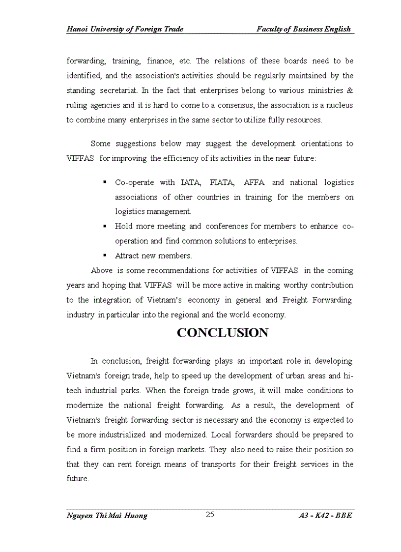 image for page Facts of Vietnam Freight forwarding industry and the role of Vietnam Freight Forwarders Association VIFFAS to the industry in international economic integration process 1
