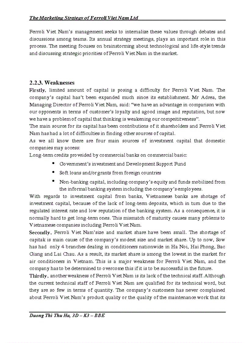 image for page Marketing strategies of Ferroli Viet Nam