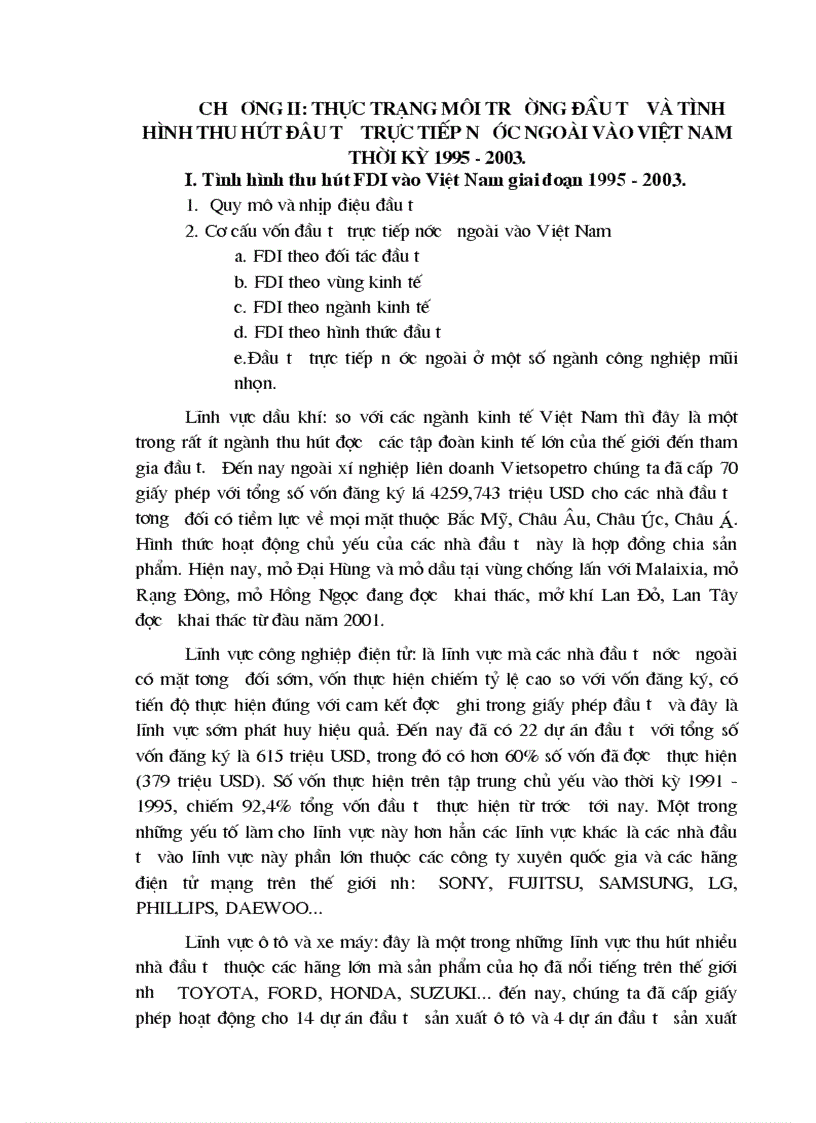 image for page Một số giải pháp nhằm cải thiện môi trường đầu tư nhằm thu hút vốn đầu tư trực tiếp nước ngoài vào phát triển kinh tế ở Việt Nam giai đoạn 2005 2010