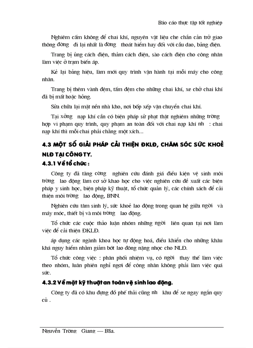 image for page Nhận xét đánh giá kiến nghị về công tác Bảo Hộ Lao Động và các giải pháp cải thiện điều kiện lao động chăm sóc sức khoẻ người lao động tại công ty