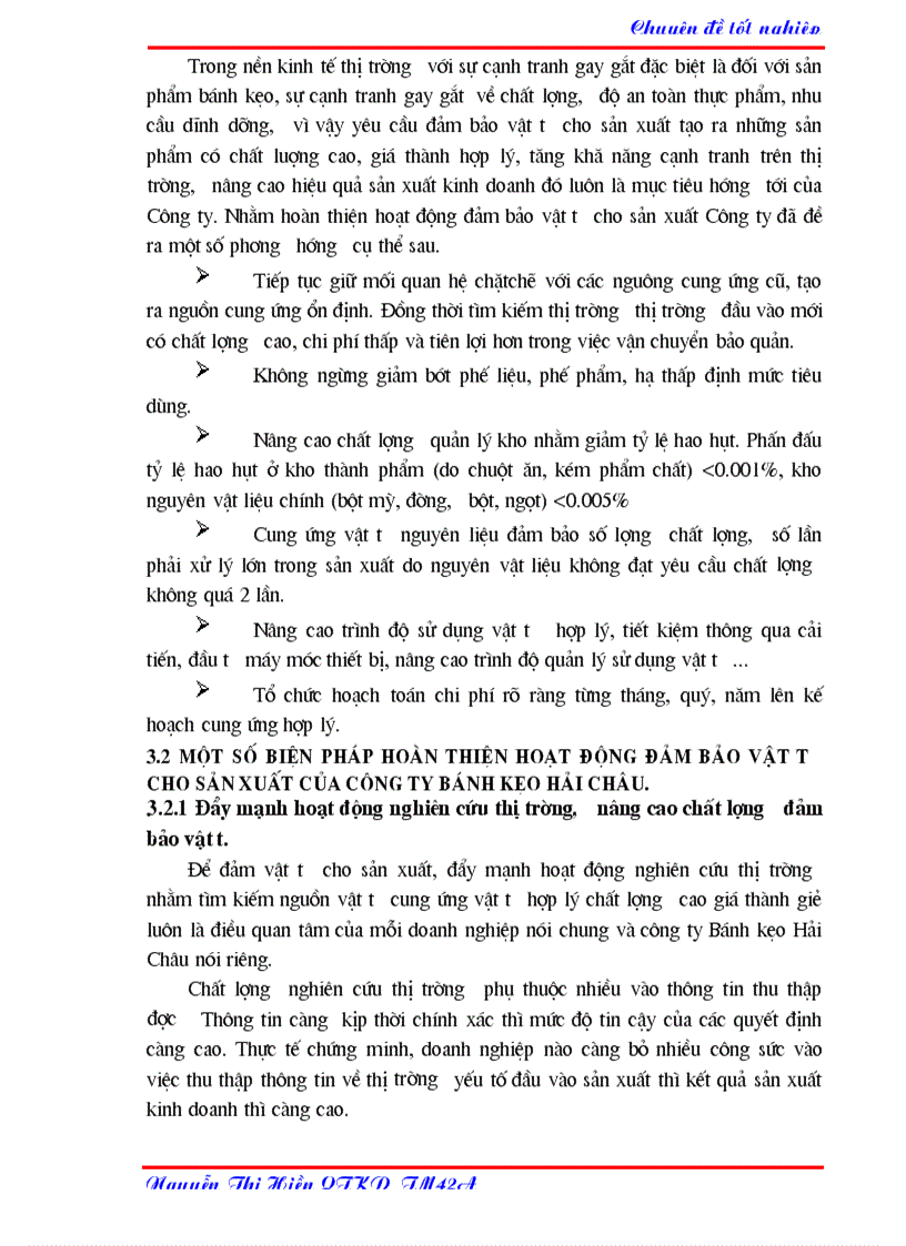 image for page Hoàn thiện hoạt động đảm bảo vật tư cho sản xuất của Công ty bánh kẹo Hải Châu