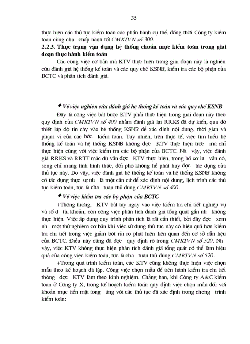 image for page Vận dụng hệ thống chuẩn mực kiểm toán trong quy trình kiểm toán độc lập BCTC ở các Công ty kiểm toán độc lập tại Việt Nam 1