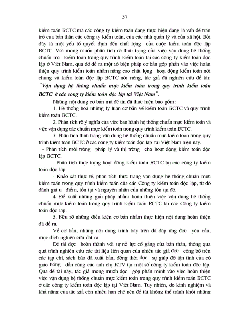 image for page Vận dụng hệ thống chuẩn mực kiểm toán trong quy trình kiểm toán độc lập BCTC ở các Công ty kiểm toán độc lập tại Việt Nam 1