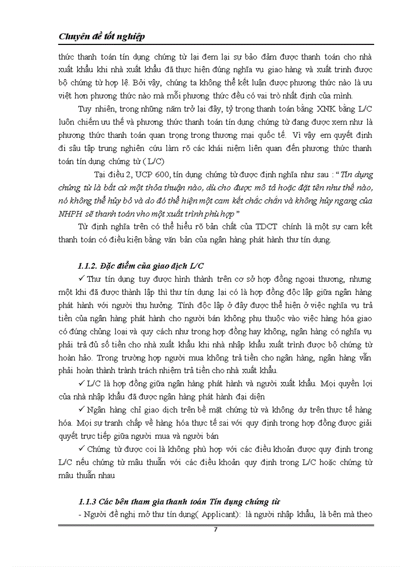 image for page Nâng cao hiệu quả thanh toán quốc tế theo phương thức tín dụng chứng từ tại Ngân hàng thương mại cổ phần kỹ thương Việt nam TECHCOMBANK 1