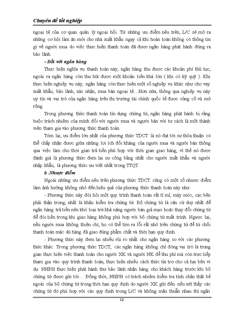 image for page Nâng cao hiệu quả thanh toán quốc tế theo phương thức tín dụng chứng từ tại Ngân hàng thương mại cổ phần kỹ thương Việt nam TECHCOMBANK 1