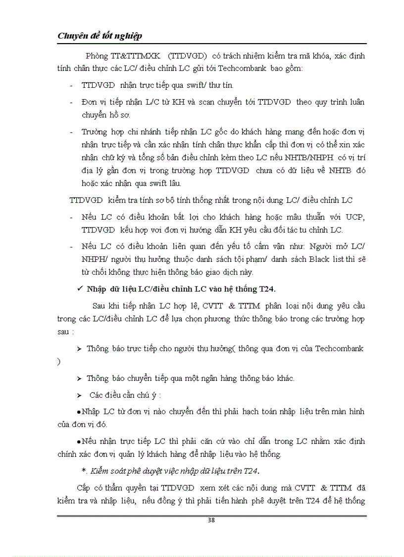 image for page Nâng cao hiệu quả thanh toán quốc tế theo phương thức tín dụng chứng từ tại Ngân hàng thương mại cổ phần kỹ thương Việt nam TECHCOMBANK 1