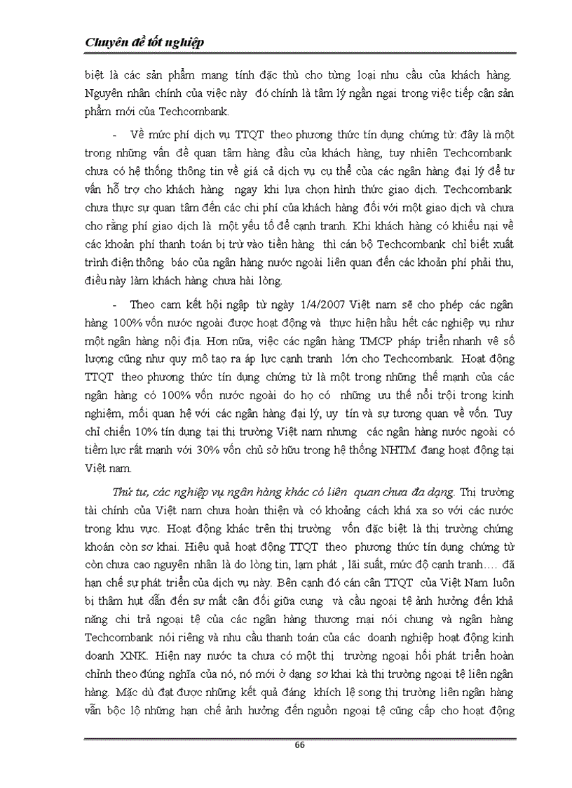 image for page Nâng cao hiệu quả thanh toán quốc tế theo phương thức tín dụng chứng từ tại Ngân hàng thương mại cổ phần kỹ thương Việt nam TECHCOMBANK 1