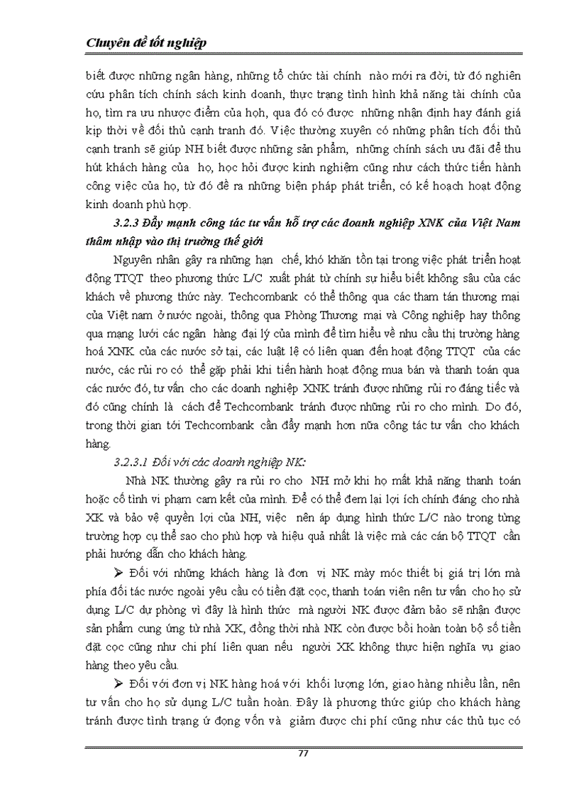 image for page Nâng cao hiệu quả thanh toán quốc tế theo phương thức tín dụng chứng từ tại Ngân hàng thương mại cổ phần kỹ thương Việt nam TECHCOMBANK 1