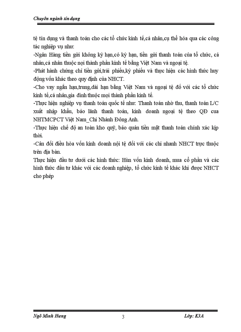 image for page Báo cáo thực tập tại Ngân Hàng Thương Mại Cổ Phần Công Thương Việt Nam Chi Nhánh Đông Anh