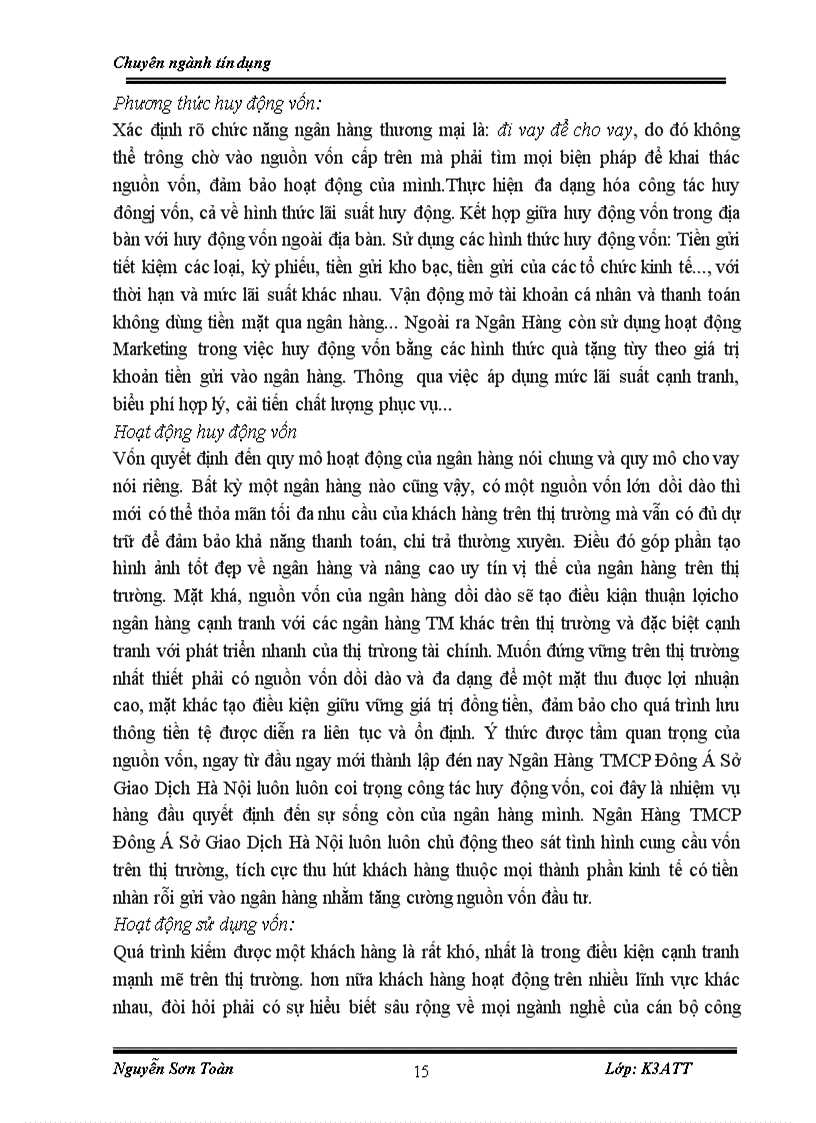 image for page Báo cáo thực tập tại NH Đông Á chi nhánh Hà Nội 1