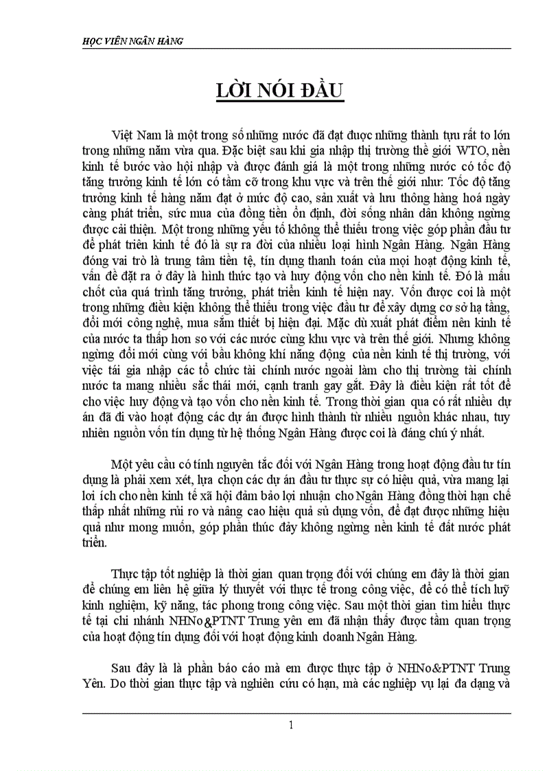 image for page Báo cáo thực tập tại NHNo PTNT Trung Yên 1