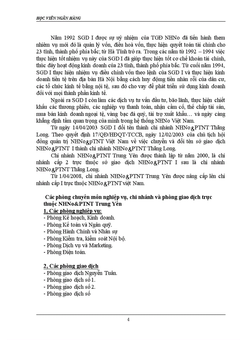 image for page Báo cáo thực tập tại NHNo PTNT Trung Yên 1