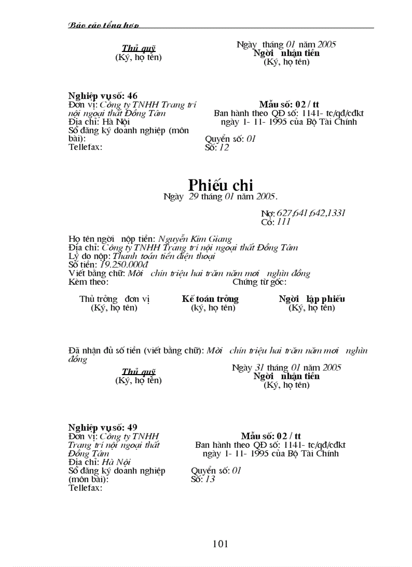 image for page Thực trạng công tác hạch toán kế toán tổng hợp tại Công ty TNHH Trang trí nội ngoại thất Đồng Tâm