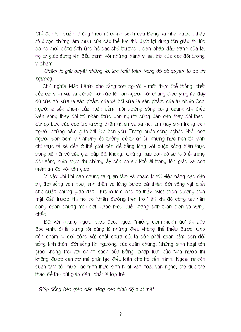 image for page Vận dụng quan điểm vào giải quyết 3 vụ việc ở các giáo xứ Mông Sơn Yên Bái Hoà khánh Đà Nẵng Đồng Chương Tuyên Quang