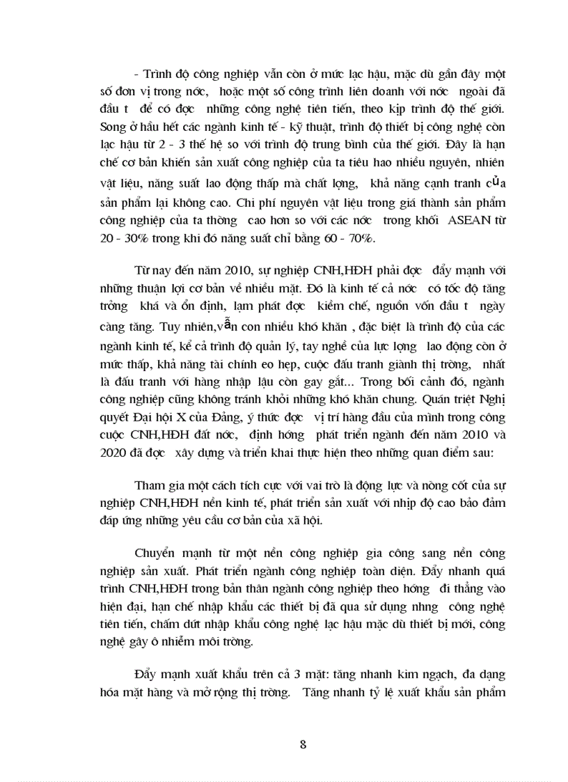 image for page Tiểu luận chuyển dịch cơ cấu kinh tế theo hướng CNH HĐH