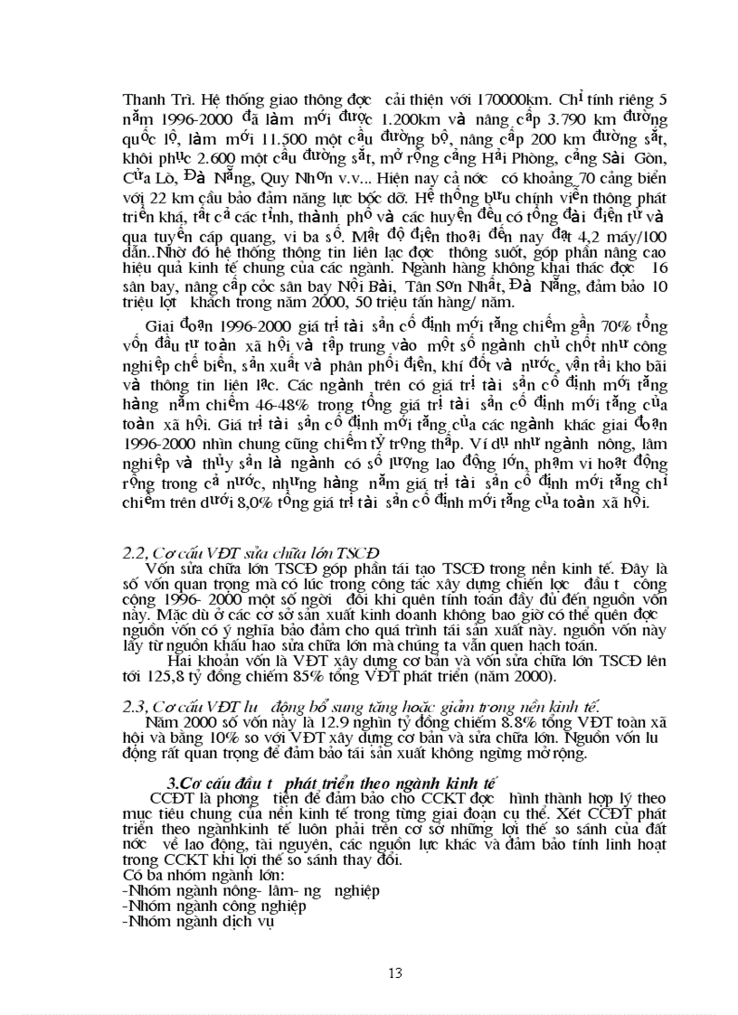 image for page Thực trạng về cơ cấu đầu tư ở Việt Nam trong thời gian qua