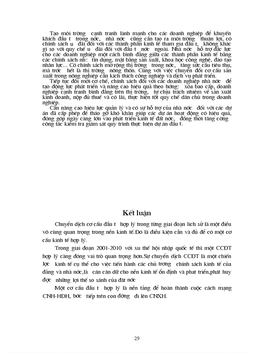 image for page Thực trạng về cơ cấu đầu tư ở Việt Nam trong thời gian qua