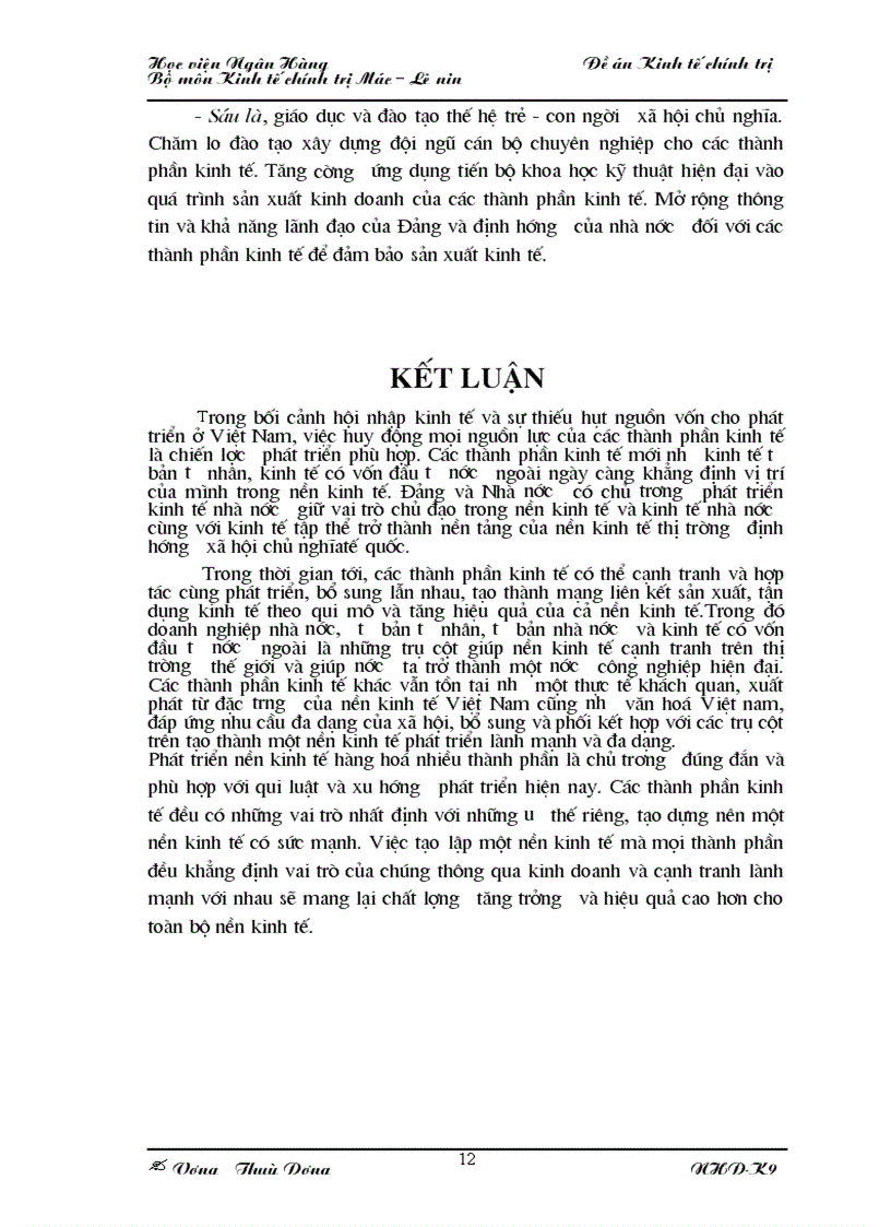 image for page Cơ cấu kinh tế nhiều thành phần trong thời kỳ quá độ lên Chủ nghĩa xã hội ở Việt Nam