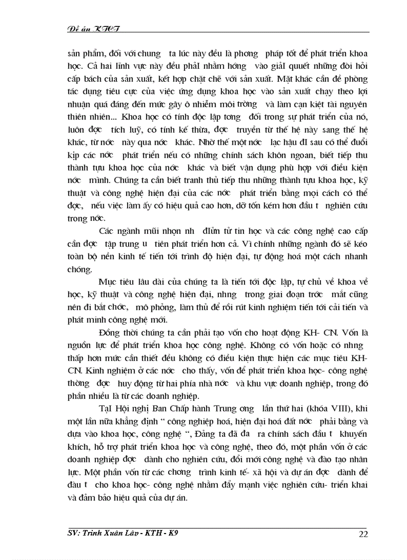 image for page Vai trò của khoa học công nghệ trong quá trình công nghiệp hoá hiện đại hóa đất nước 1