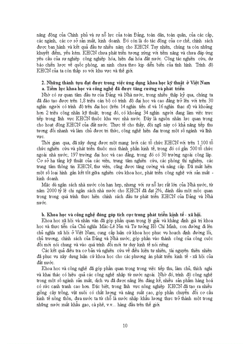 image for page Vai trò của khoa học và công nghệ đối với quá trình công nghiệp hóa hiện đại hóa ở Việt Nam 1
