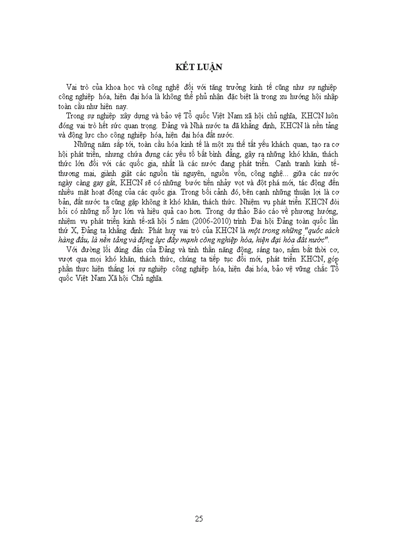 image for page Vai trò của khoa học và công nghệ đối với quá trình công nghiệp hóa hiện đại hóa ở Việt Nam 1