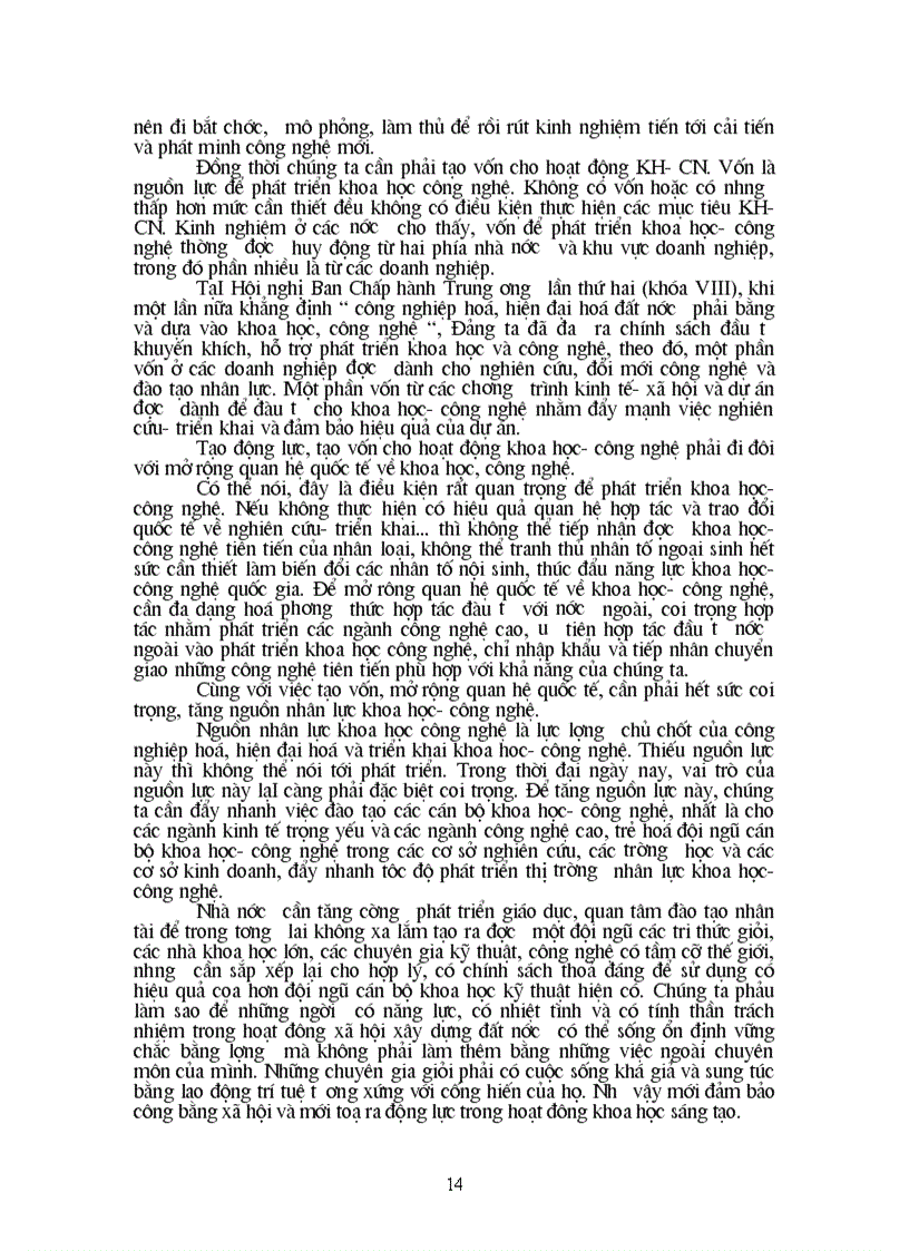 image for page Vai trò của khoa học công nghệ trong quá trình Công nghiệp hoá hiện đại hoá