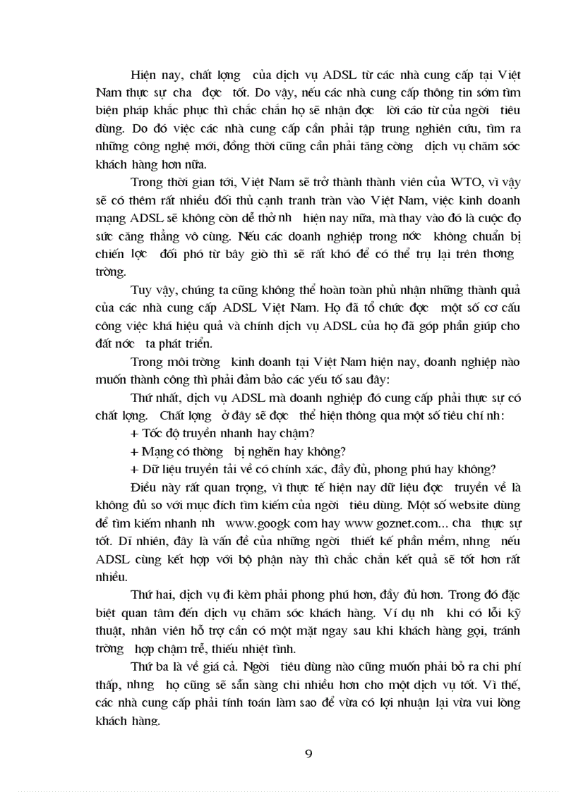 image for page Giới thiệu chung về ADSL môi trường kinh doanh