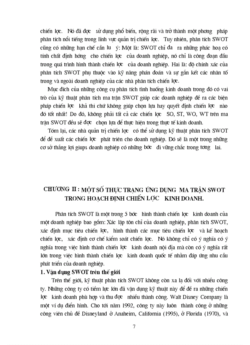 image for page Ma trận SWOT và vận dụng vào kinh doanh siêu thị của các doanh nghiệp Việt Nam