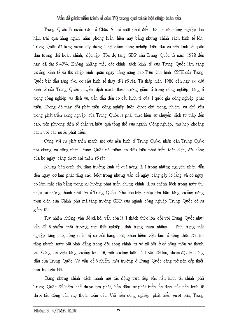 image for page Vấn đề phát triển kinh tế của Trung Quốc trong giai đoạn hiện nay