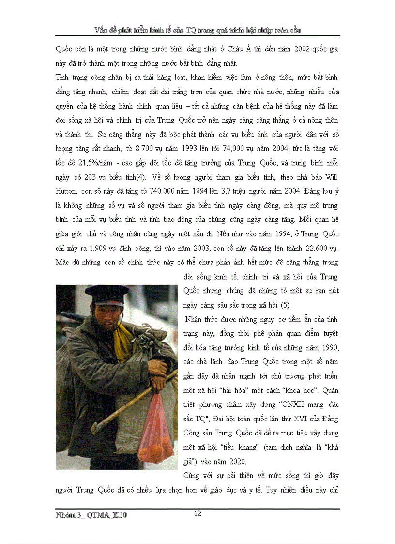 image for page Vấn đề phát triển kinh tế của Trung Quốc trong giai đoạn hiện nay