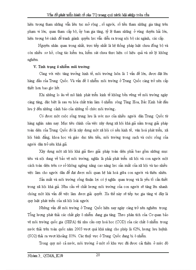 image for page Vấn đề phát triển kinh tế của Trung Quốc trong giai đoạn hiện nay