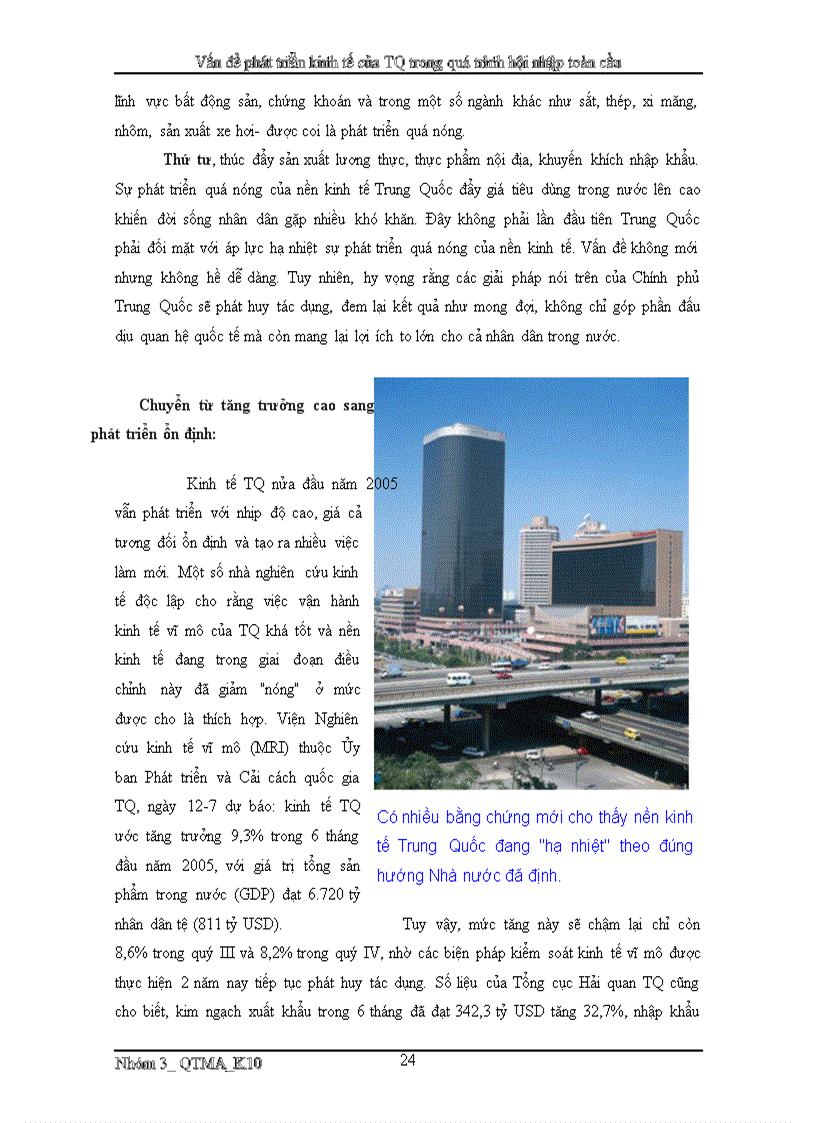 image for page Vấn đề phát triển kinh tế của Trung Quốc trong giai đoạn hiện nay