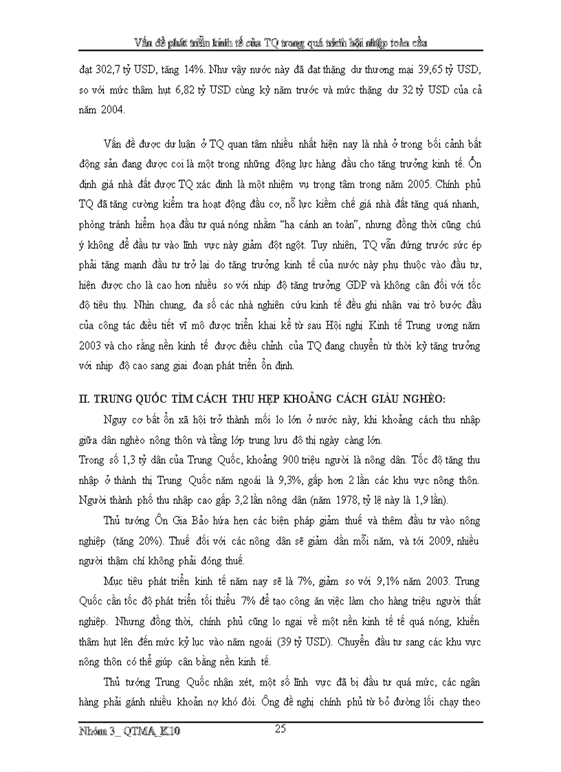 image for page Vấn đề phát triển kinh tế của Trung Quốc trong giai đoạn hiện nay