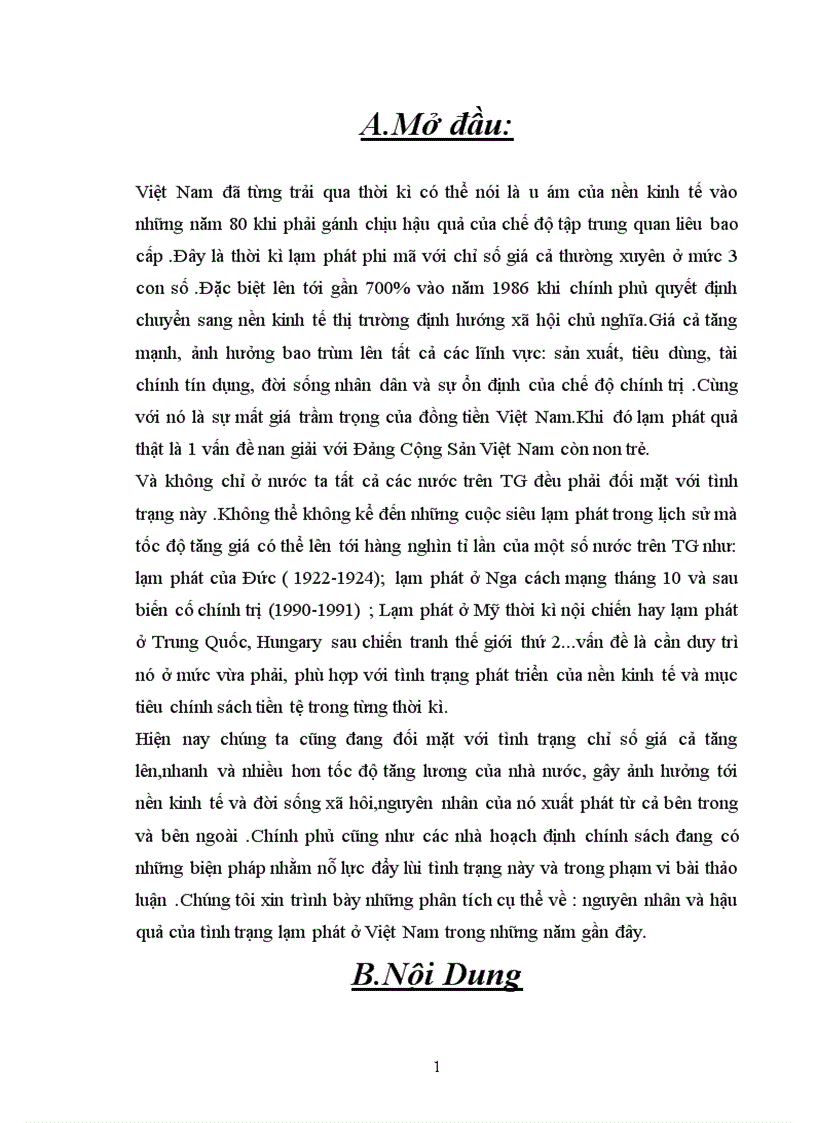 image for page Nguyên nhân và hậu quả của tình trạng lạm phát ở Việt Nam