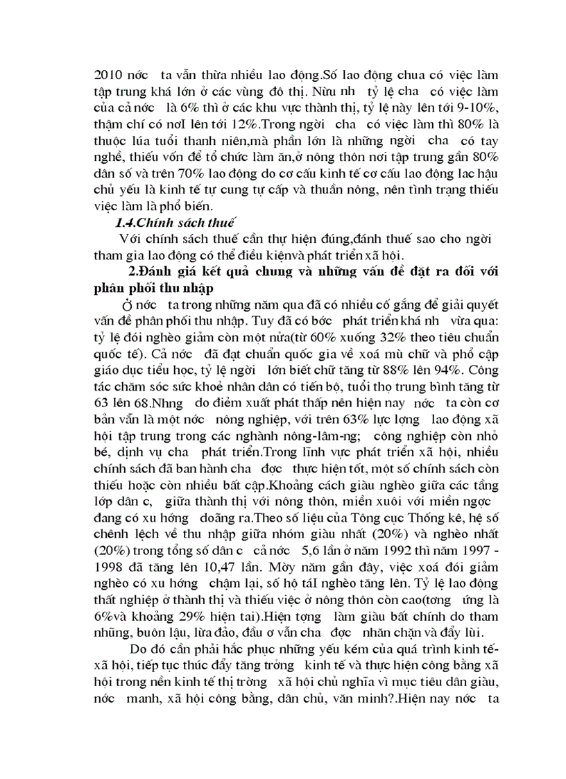 image for page Thực trạng phân phối thu nhập trong thời gian qua ở Việt Nam