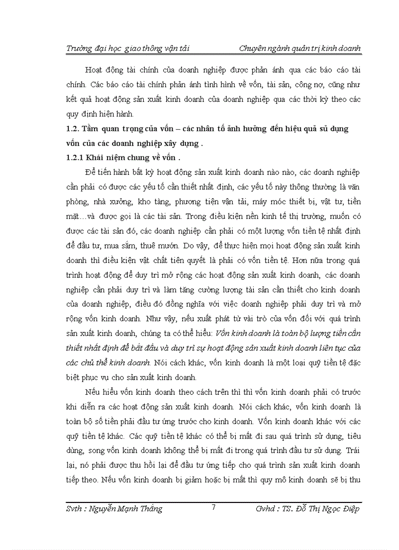 image for page Một số biện pháp nâng cao hiệu quả sử dụng vốn trong công ty cổ phần vật liệu xây dựng Sông Đáy