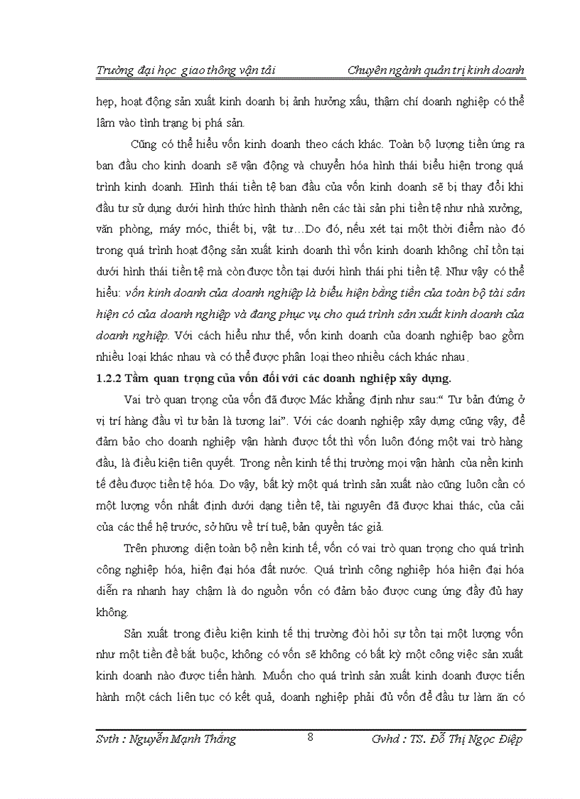 image for page Một số biện pháp nâng cao hiệu quả sử dụng vốn trong công ty cổ phần vật liệu xây dựng Sông Đáy