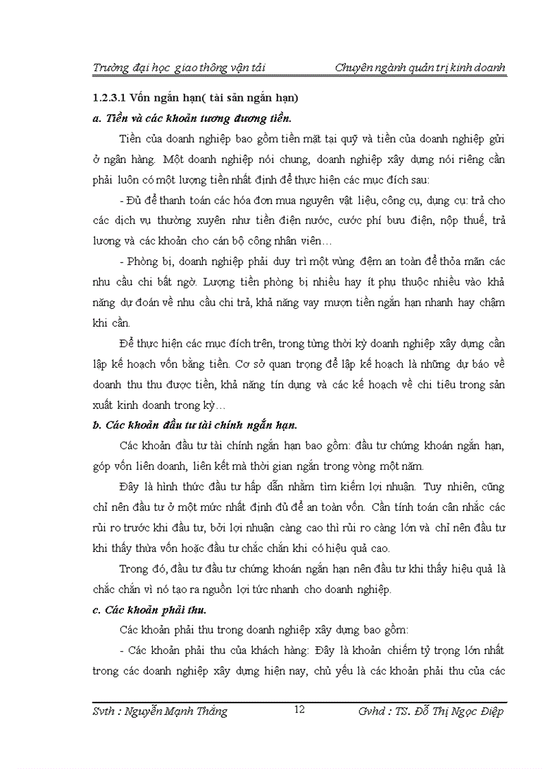 image for page Một số biện pháp nâng cao hiệu quả sử dụng vốn trong công ty cổ phần vật liệu xây dựng Sông Đáy